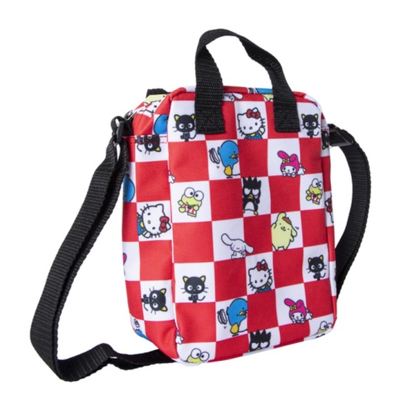Hello Kitty Handbags - Adorable Red Checkered Hello Kitty & Friends Crossbody Bag